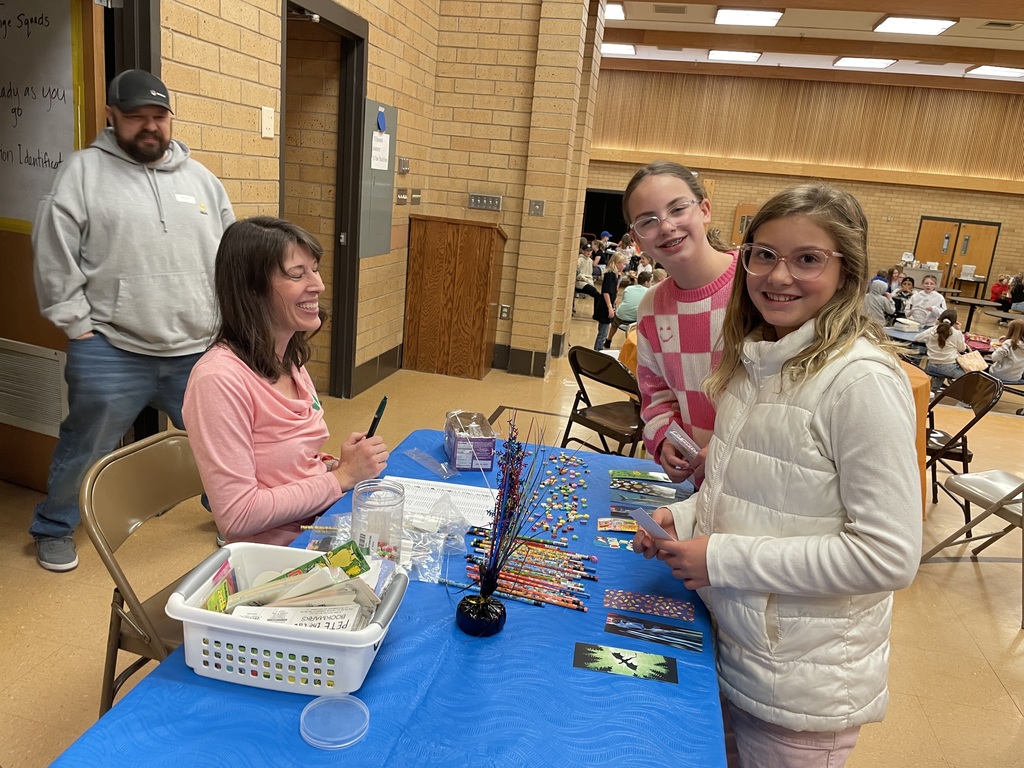 PTA Passing out Birthday Prizes