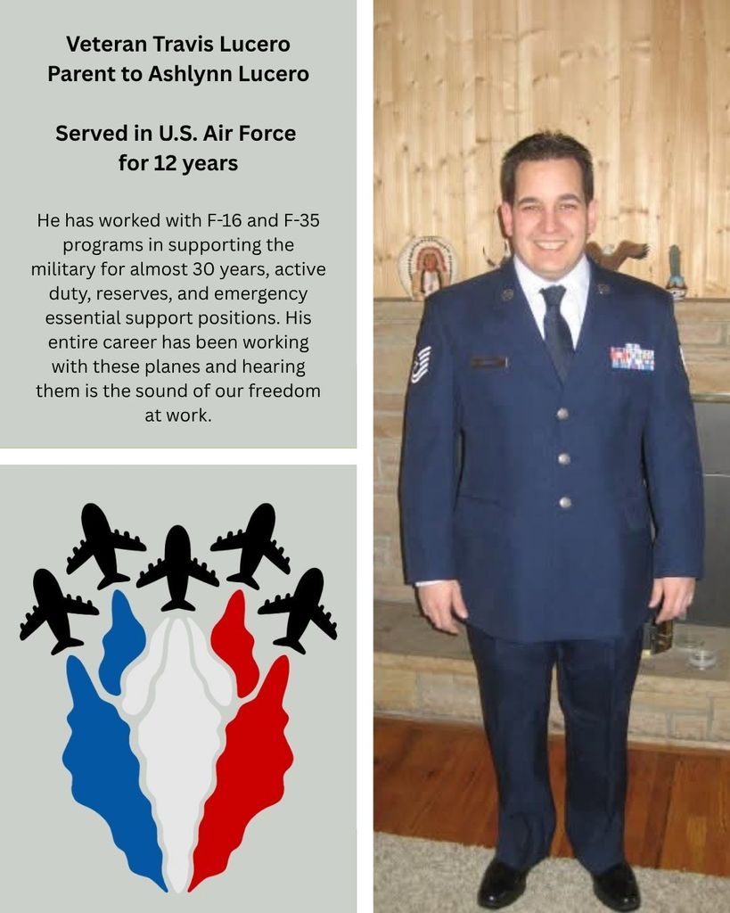 A man in his U.S. air force uniform standing in a house 