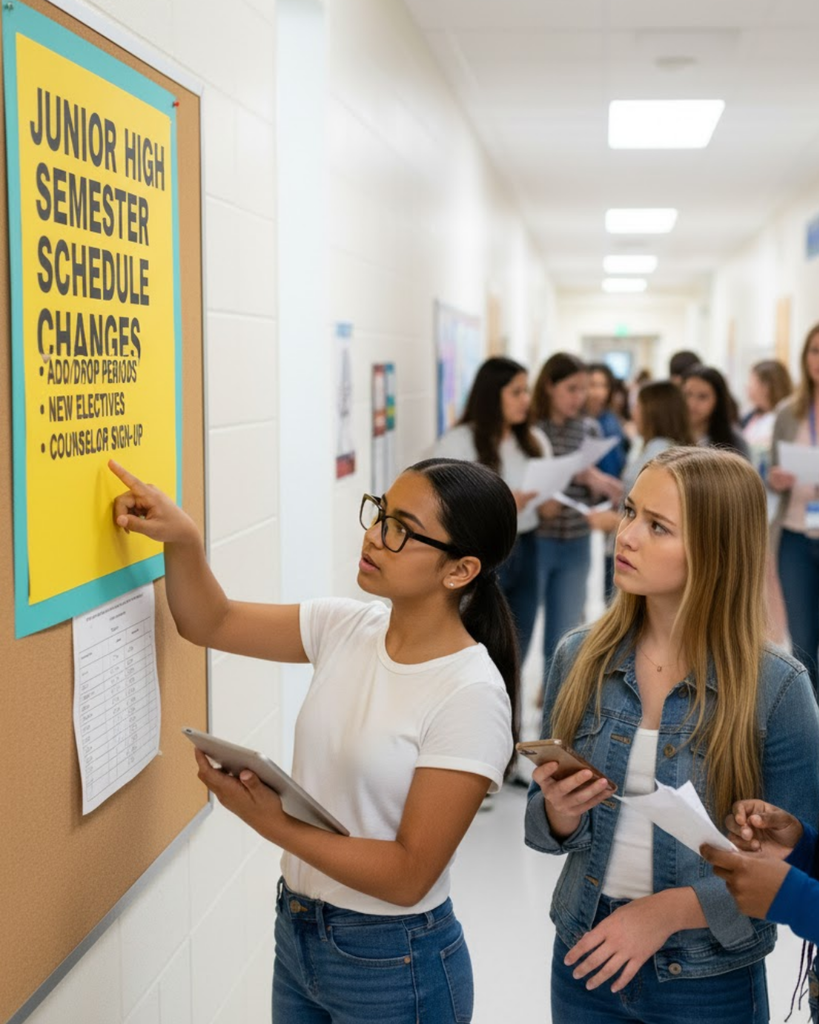 Junior High Semester Schedule Changes