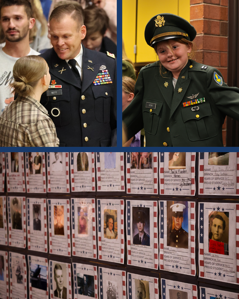 A collage of photos from Veterans Day across Davis School District. 