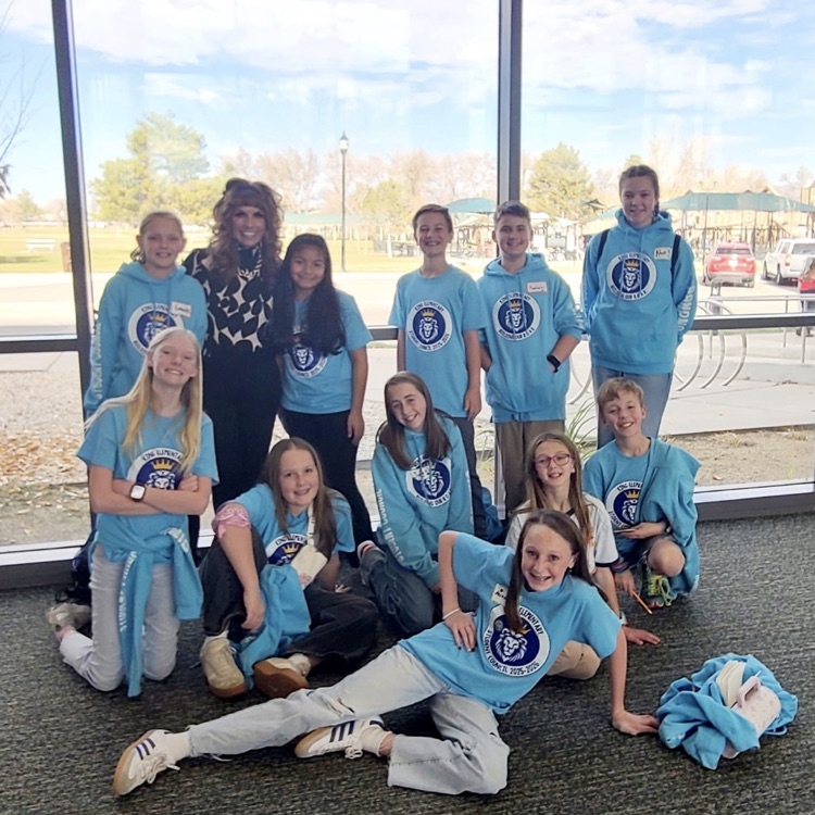 student council with Principal Johnson