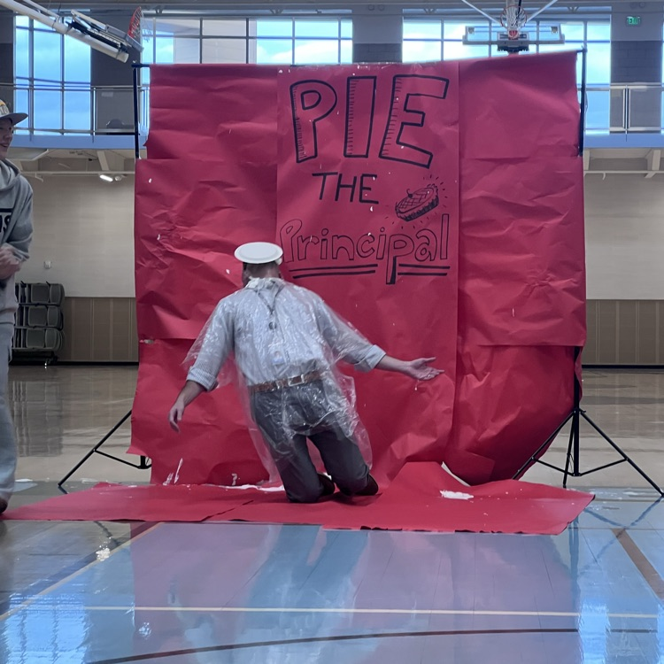 Mr. Hammer having some fun after being “pied.”