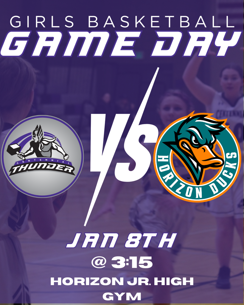 Girls Basketball game Jan 8th th at Horizon Jr High