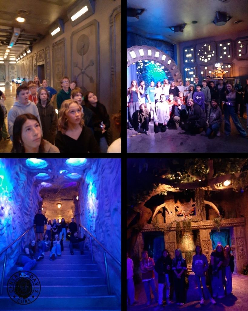 Students at the DreamWalk Park in multiple settings