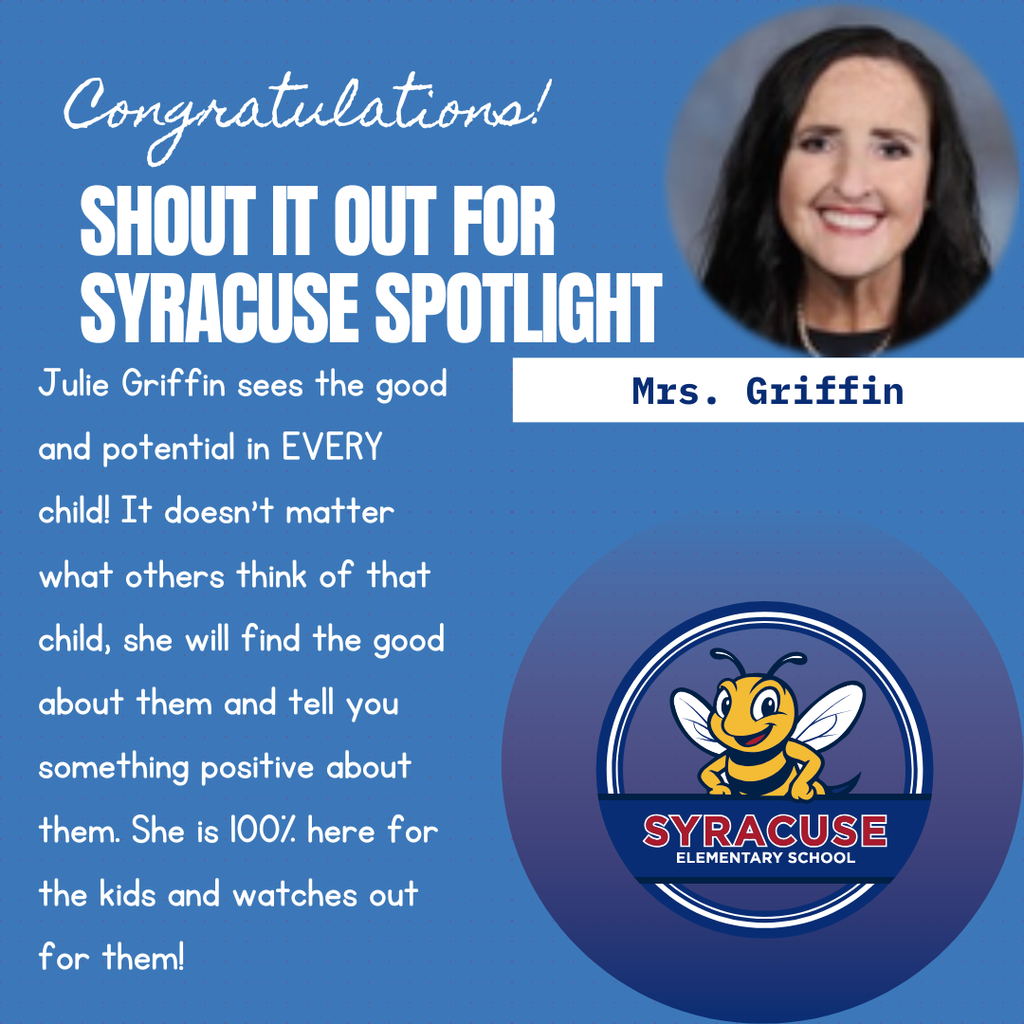 shout it out to Mrs. Griffin