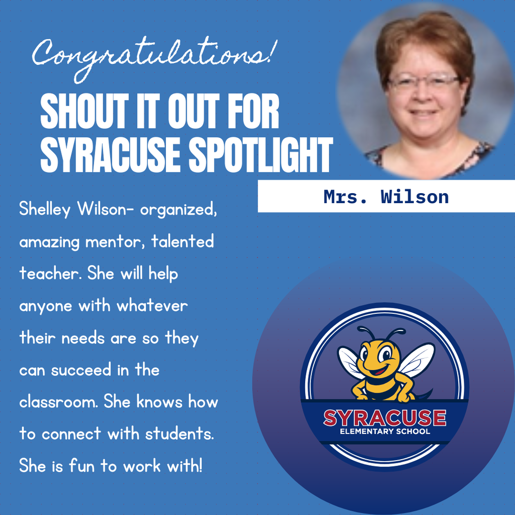 shout it out Mrs. Wilson