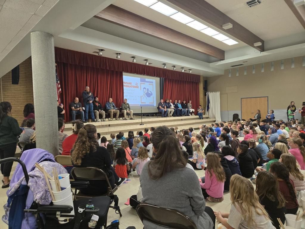 meadowbrook's veteran guests introduce themselves to our students
