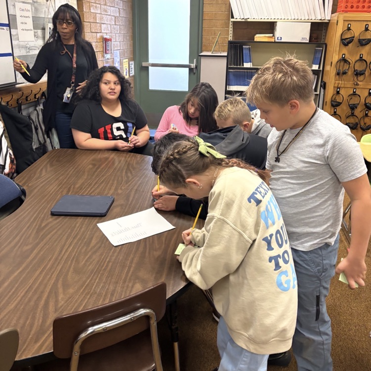 students making a list