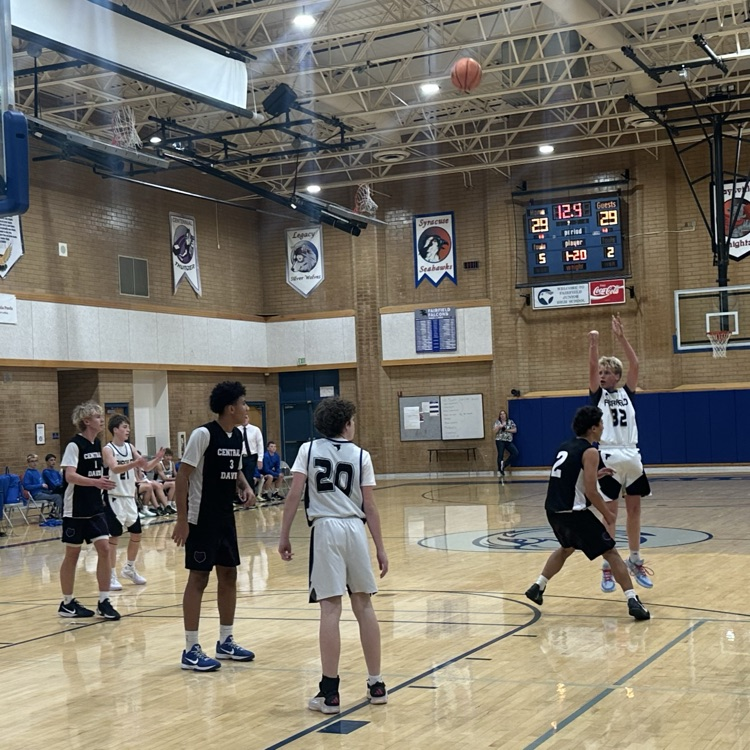 FFJH basketball player shooting ball