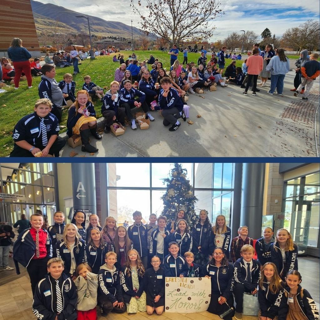 Student Council members posing for a picture.