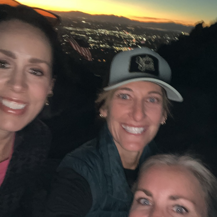 Mrs Harris and Mrs Quarnberg with friend.  