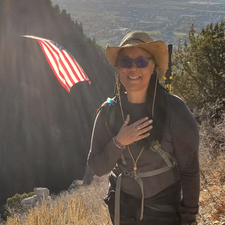 Miss Janice also hiked it. 