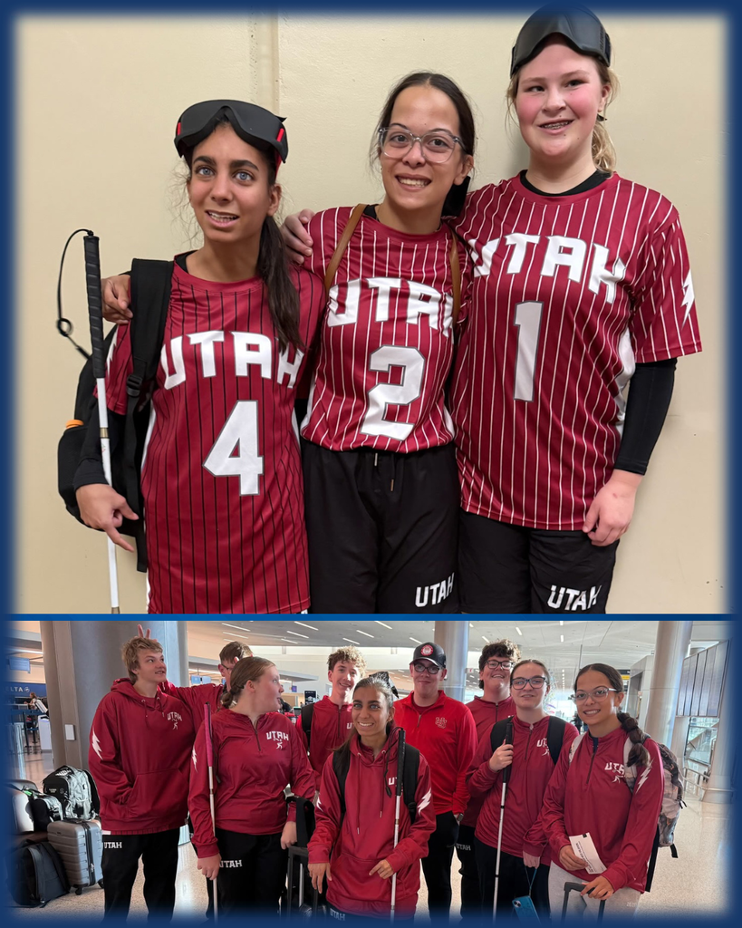 Photos of the Utah Goalball Team. 
