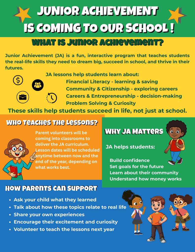 Junior Achievement is coming to our school