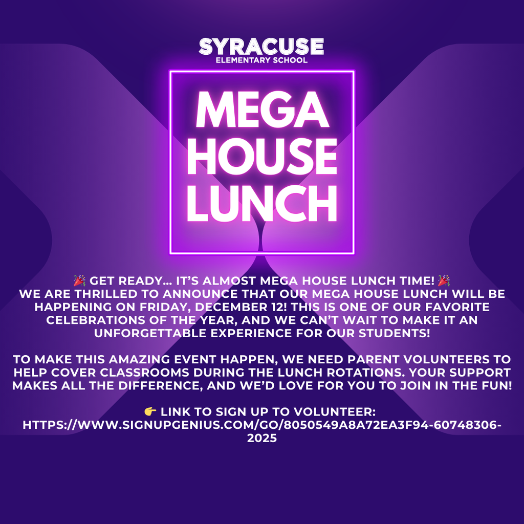Mega House Lunch Announcement