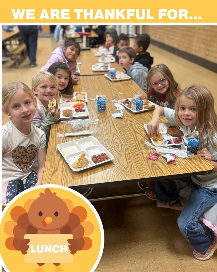 Students eating lunch.