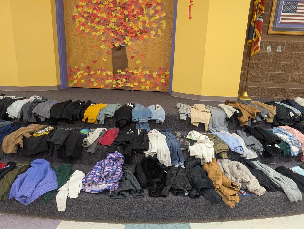Lost and found- Reminder that end of day tomorrow November 25th whatever is not claimed will be donated.