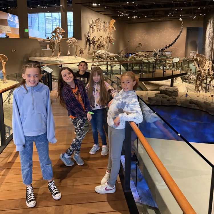 Students at Natural History Museum of Utah.