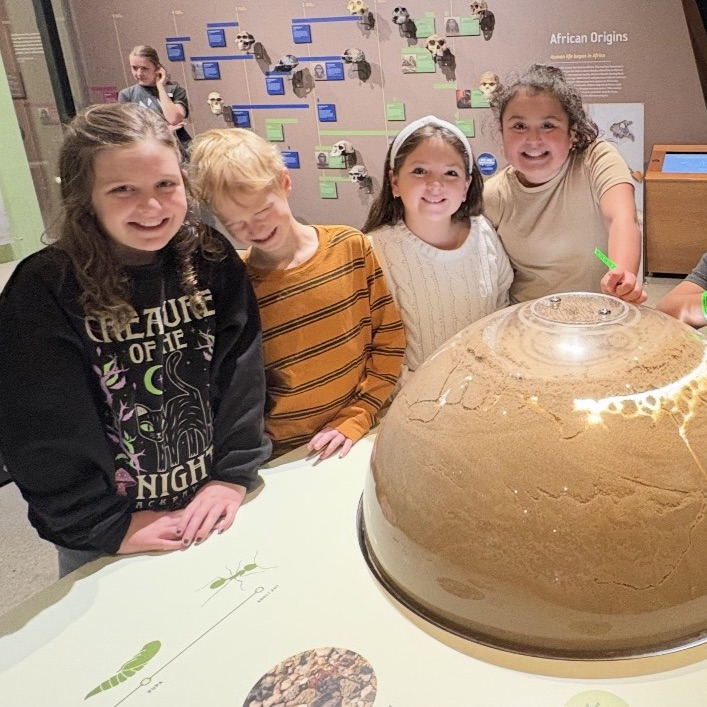 Students at Natural History Museum of Utah.