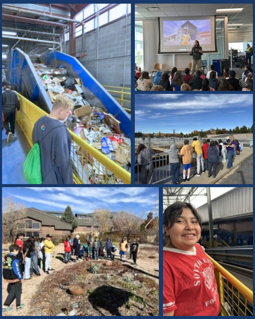 A collage of Wasatch Elementary fifth grade students on a field trip to the Wasatch Integrated Waste Management District, Weber Basin Water Conservancy District and North Davis Sewer District. 