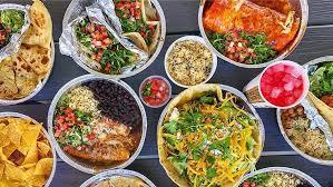 Selection of Cafe Rio food