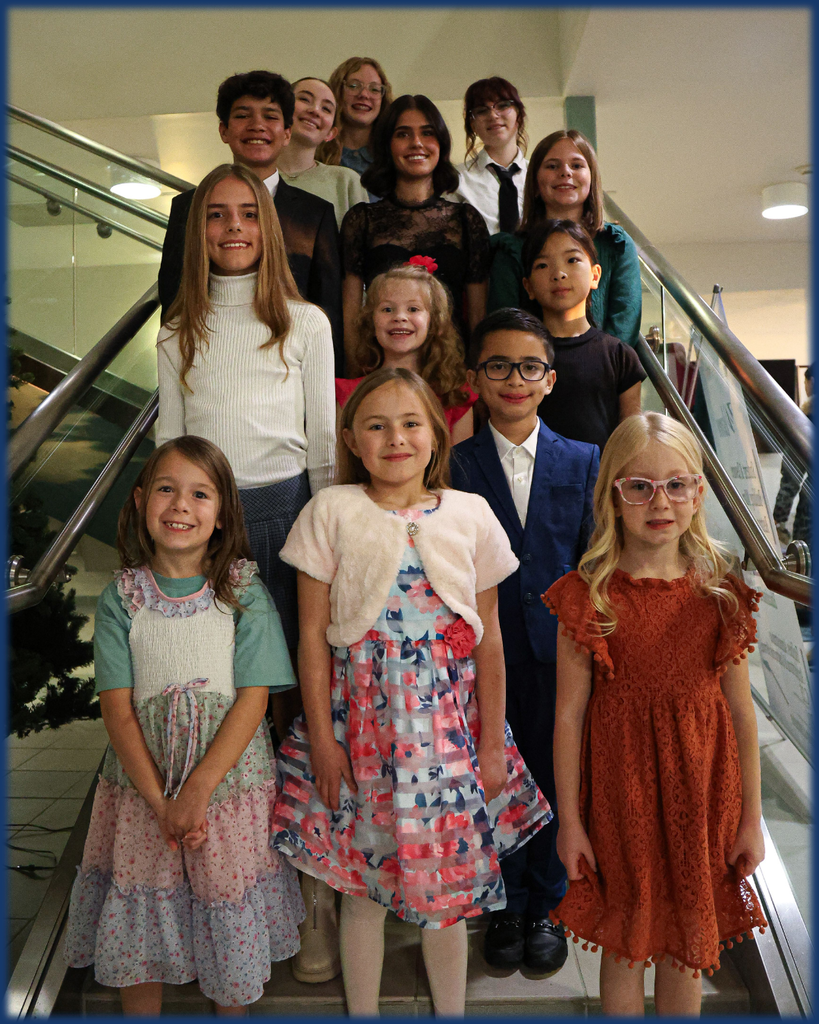 A group photo of the students who won the 2025 Davis School District Dr. Martin Luther King Jr. Speech Contest. 