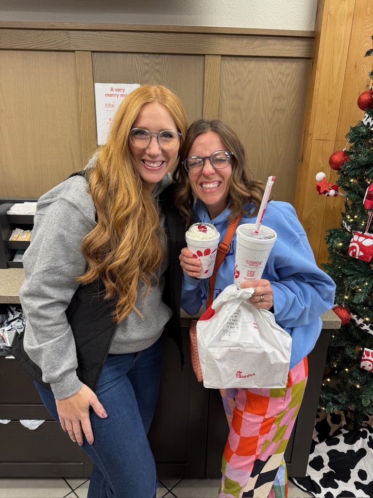 Ms. Black and Ms. Pettit at our Chick Fil A fundraiser
