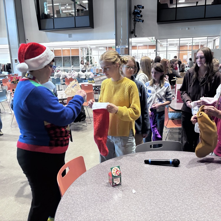 National Junior honor Society making stockings