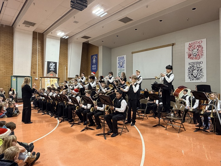 band students performing