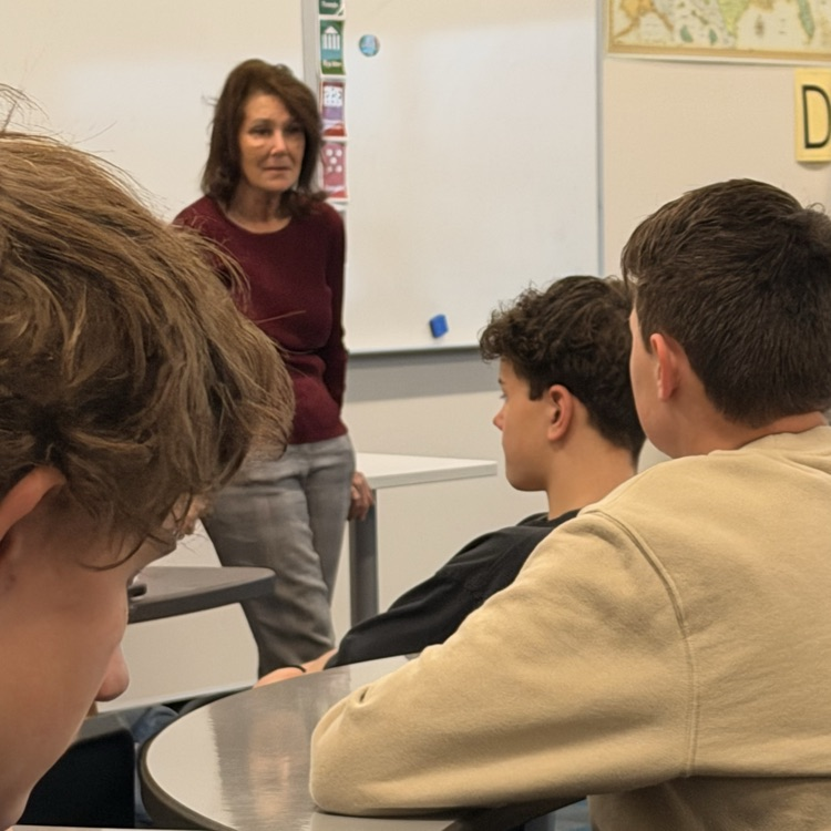 mayor Petro, with our social studies students