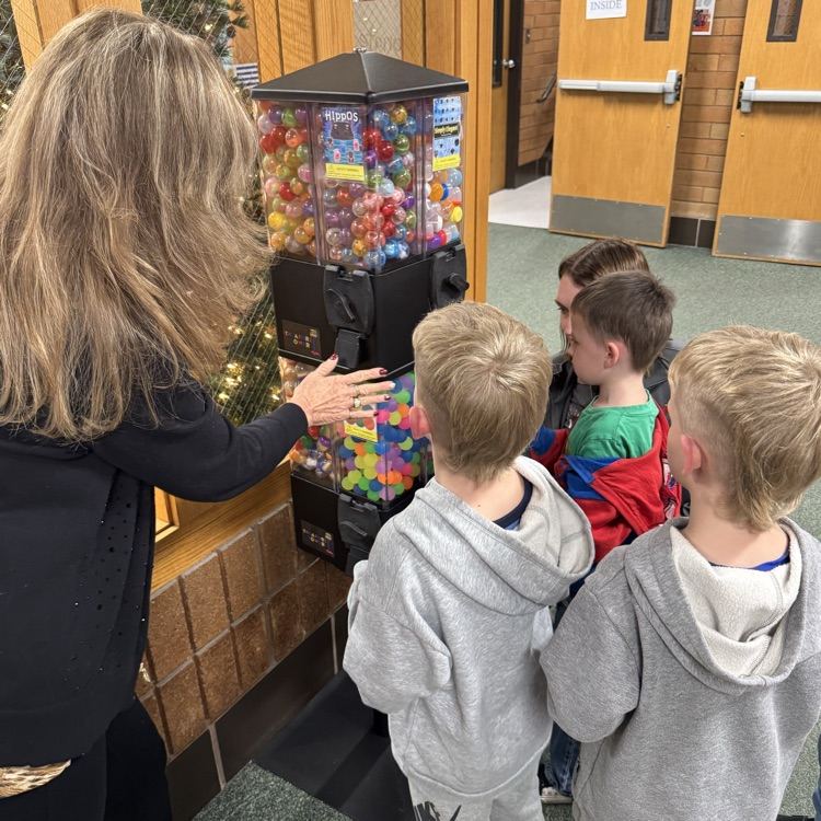 Students getting rewards for good behaviors