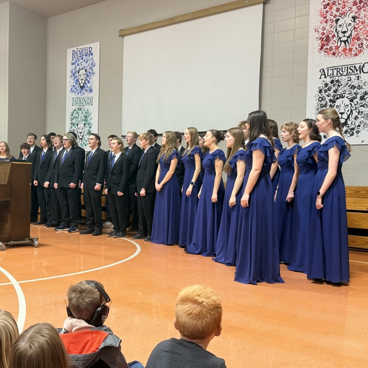 Layton High choir students performing
