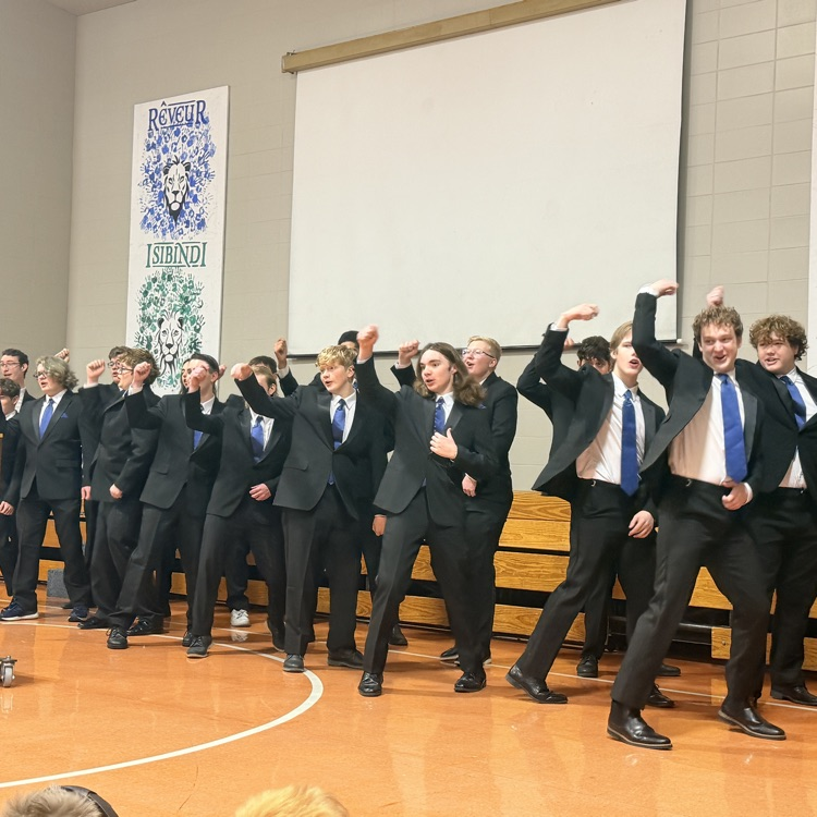 Layton High choir students performing