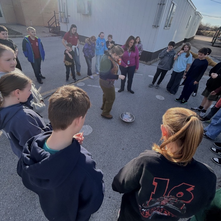 6th graders experimenting with candy canes
