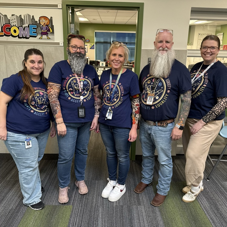 all of the special ed team in matching t-shrits