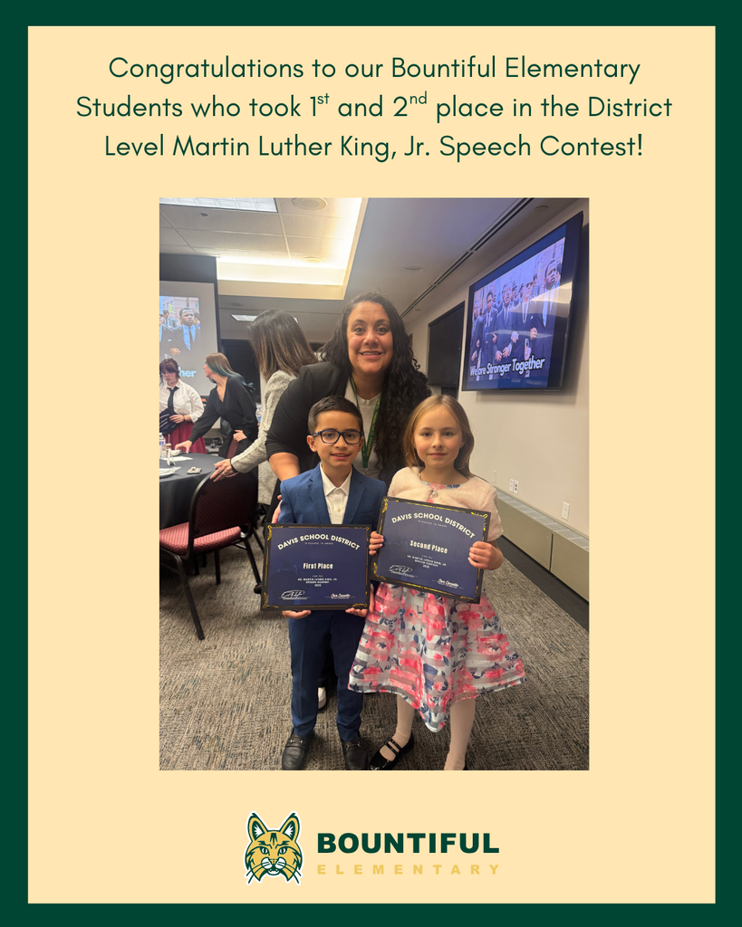 MLK Jr. District 1st and 2nd place winners.