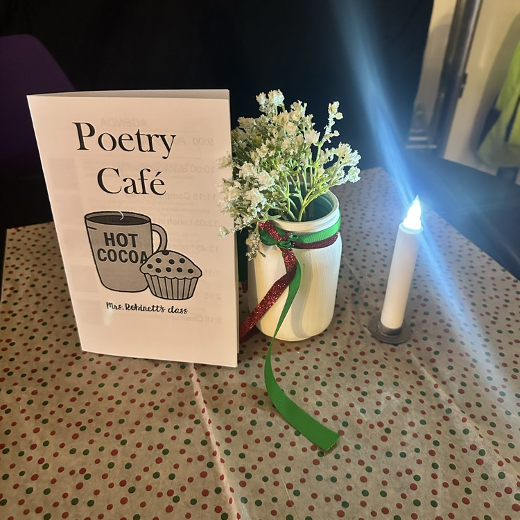 poetry cafe table setting
