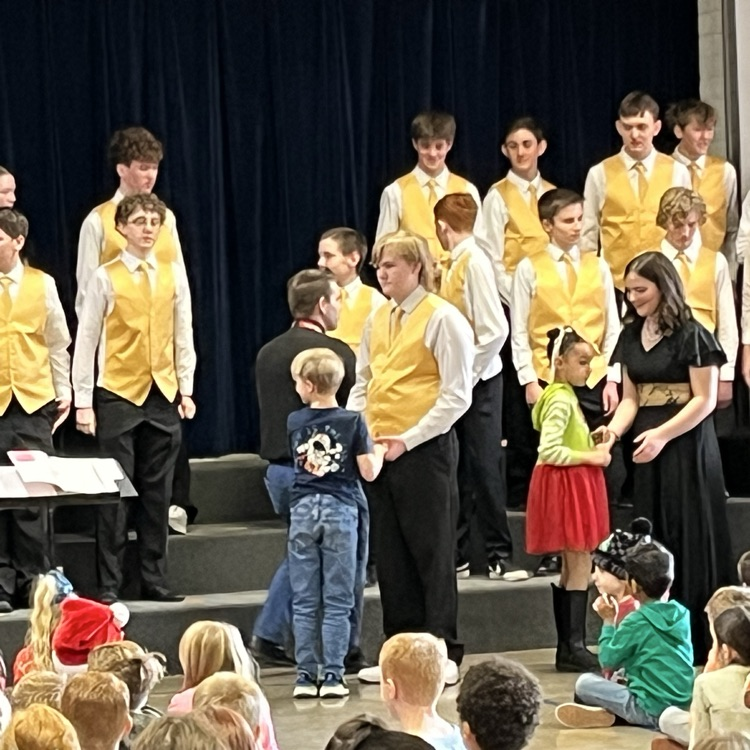 students dancing and singing