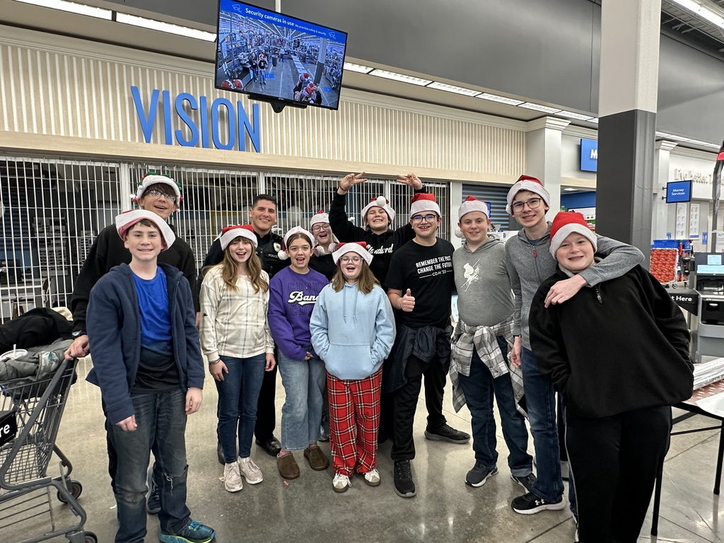 FBLA Students With Santa Hats