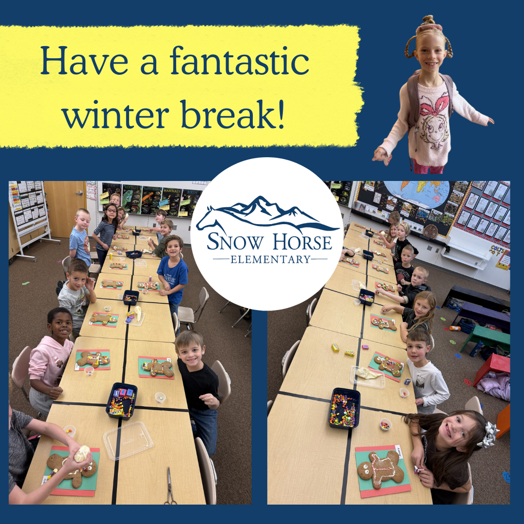 Students making gingerbread men