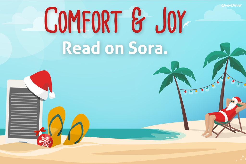 Santa loves listening to audio books on his break