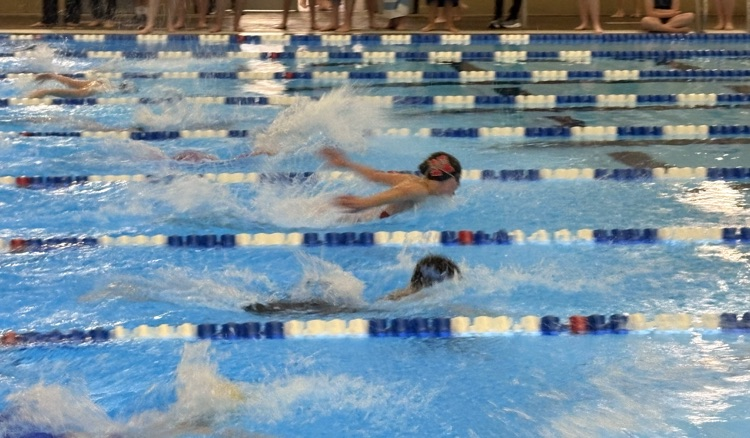 Northridge swimmer in 1st place