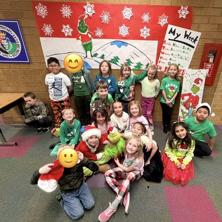 2nd graders after performing a readers theater