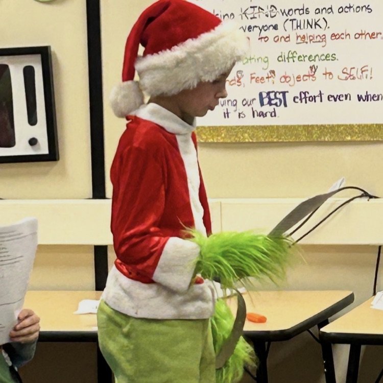 2nd graders performing a readers theater