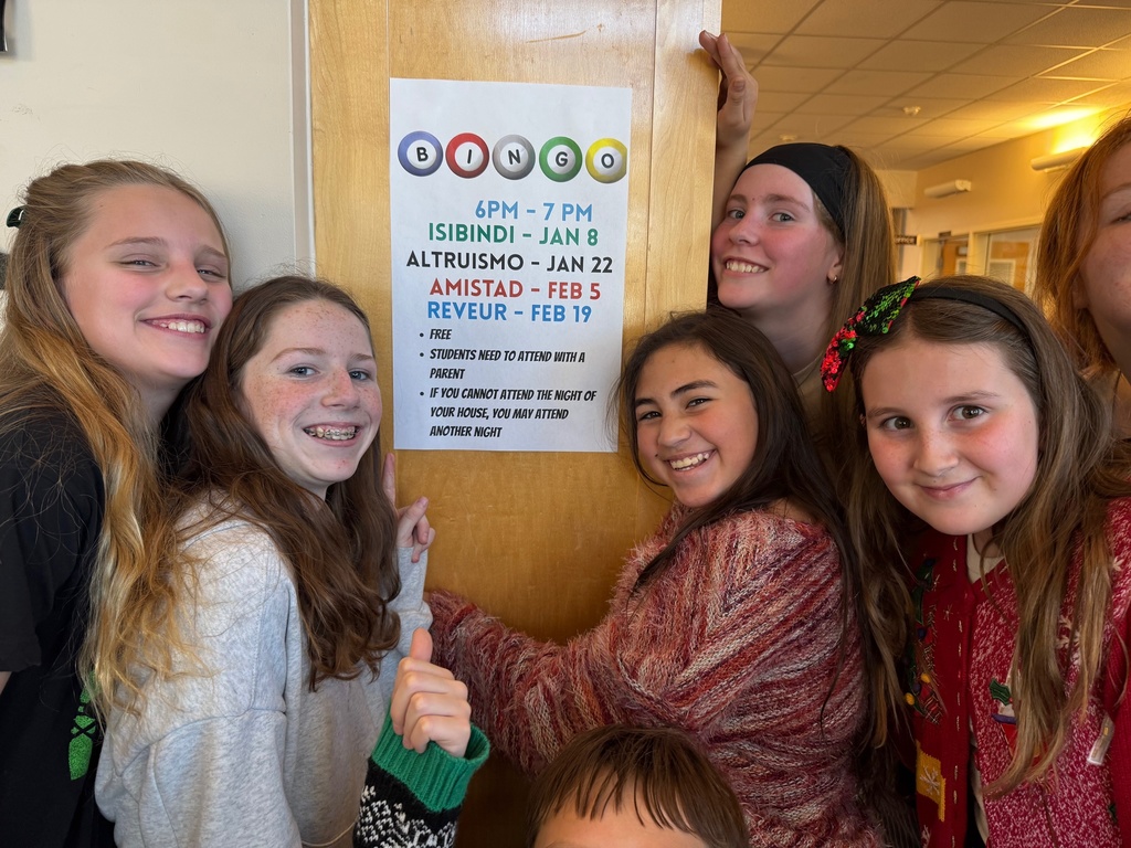 Bingo Night We’re excited to welcome everyone to House Bingo Night from 6:00–7:00 p.m.   Isibindi – January 8  Altruismo – January 22  Amistad – February 5  Reveur – February 19  Can’t make your house night? You’re welcome to attend another evening. Students must attend with a parent or guardian.
