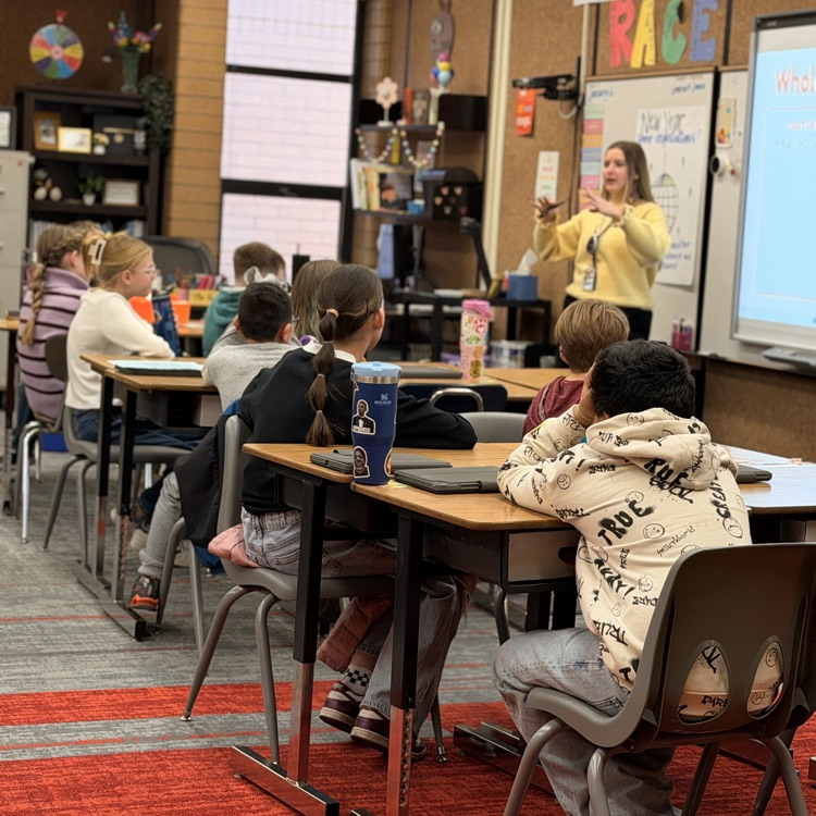 Students learning in classroom.