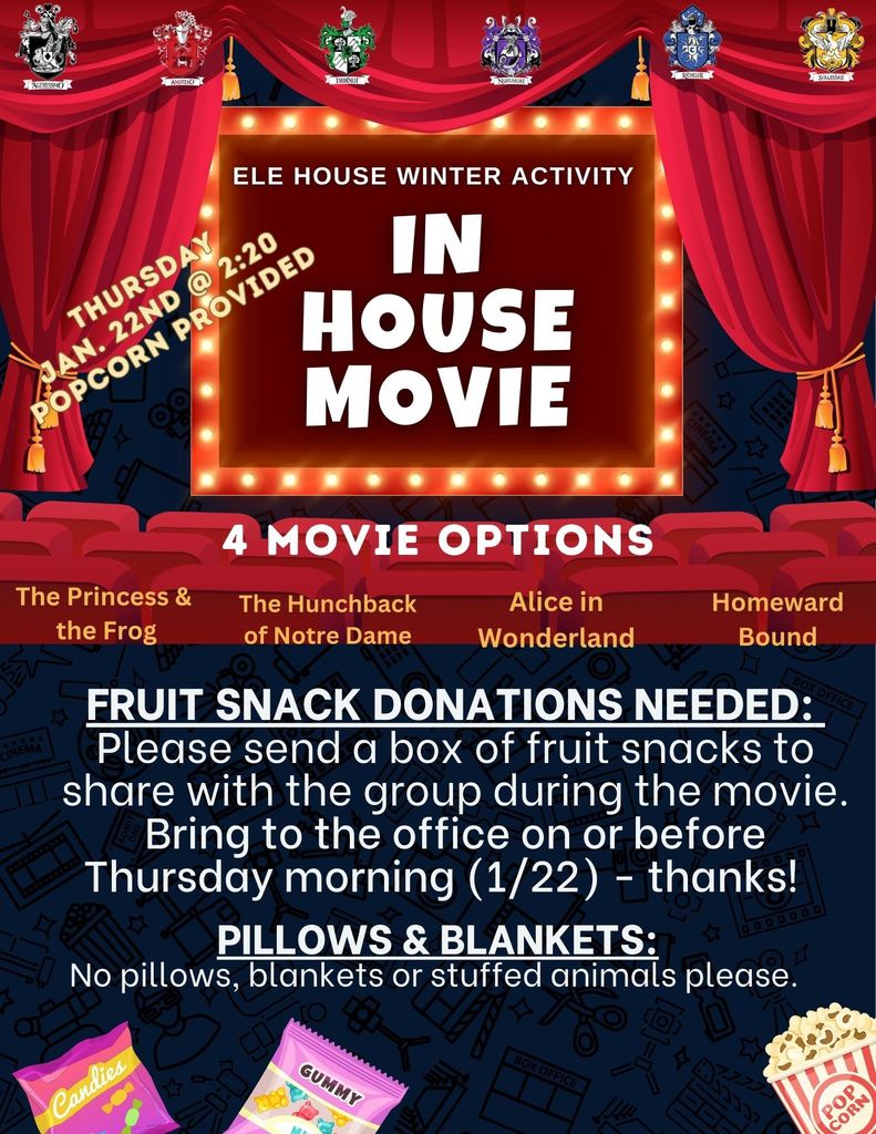 ELE HOUSE Quarterly winter activity flyer