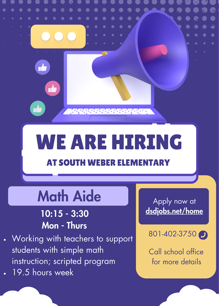Flier for hiring a math aide