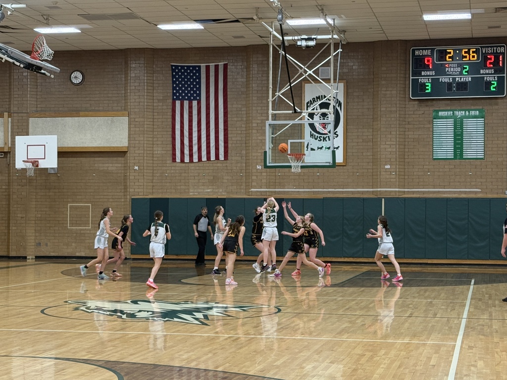 Girl shooting the basketball. 