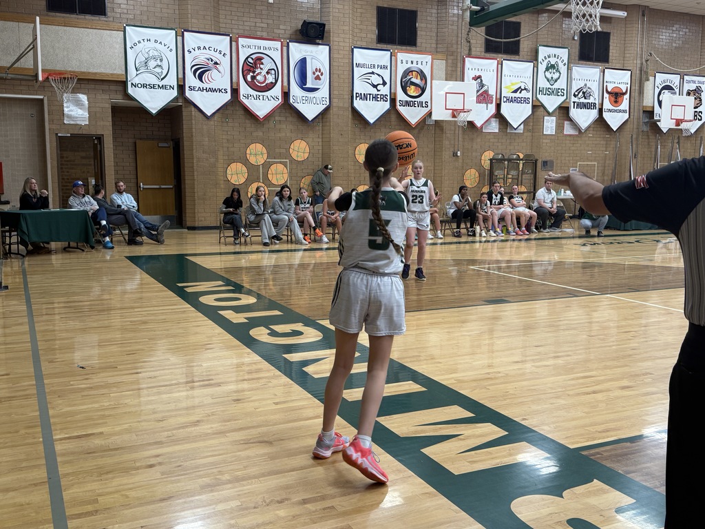 Girl tossing in the ball. 